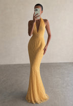 Rückenfreies Spitzenkleid - NURA